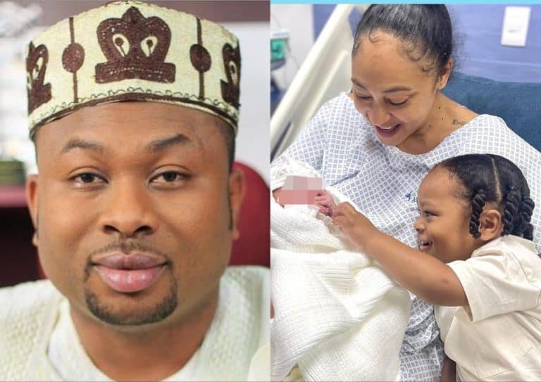 Tonto Dikeh’s Ex-Husband, Churchill Welcomes Second Child With Gambian Actress