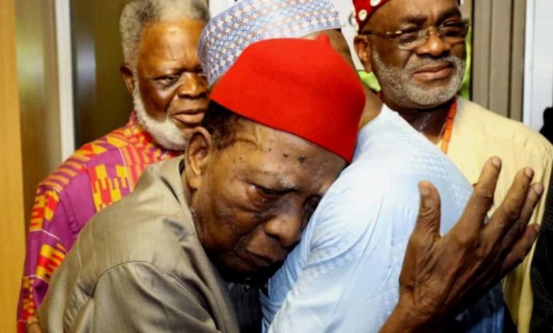 BREAKING: Prof Ben Nwabueze, The Former Ohanaeze Secretary General Is Dead