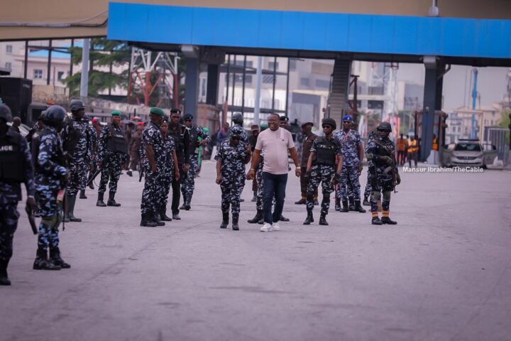 Heavy Security Presence At Lekki Tollgate For #EndSARS Memorial (Photos)