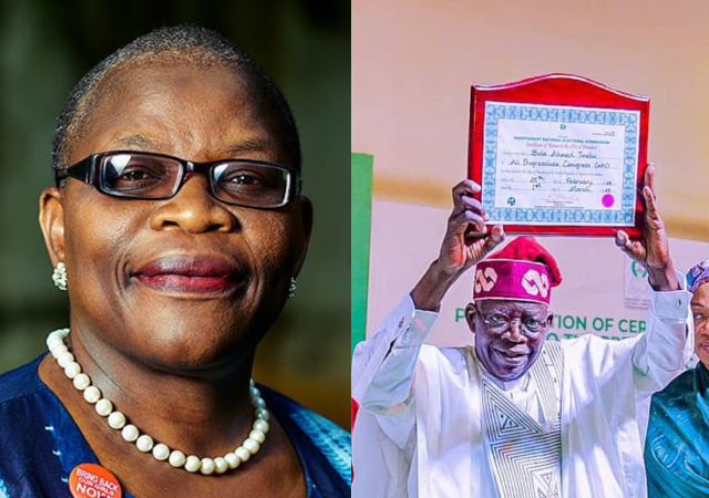 Oby Ezekwesili Describes Tinubu’s Supreme Court Victory As ‘Judicial Enthronement Of Criminality’