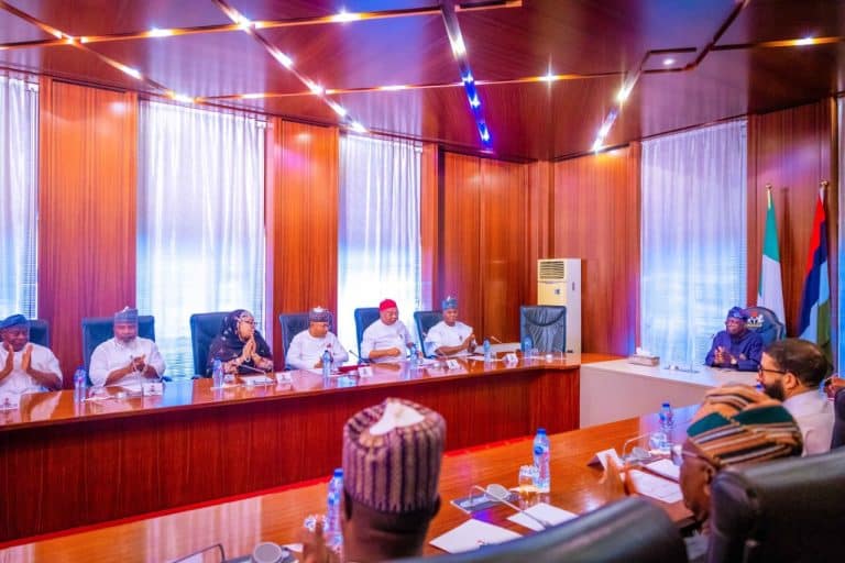 Details Of What Tinubu's Meeting With Uzodinma, Yahaya Bello, APC Leaders Emerge [Photos]