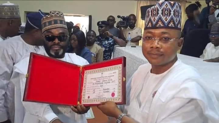 Kogi State Governor-elect, Usman Ododo Receives Certificate Of Return From INEC