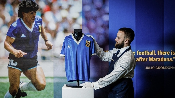 Diego Maradona’s “Hand of God” Jersey Sold At World Record Price
