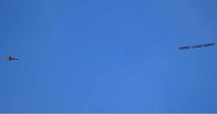 Here's Why Two Banners Flew Over Etihad Stadium During Man City Vs Liverpool Game