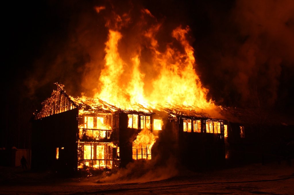 Fire Outbreak Razes Ex-Nigerian President's Family House
