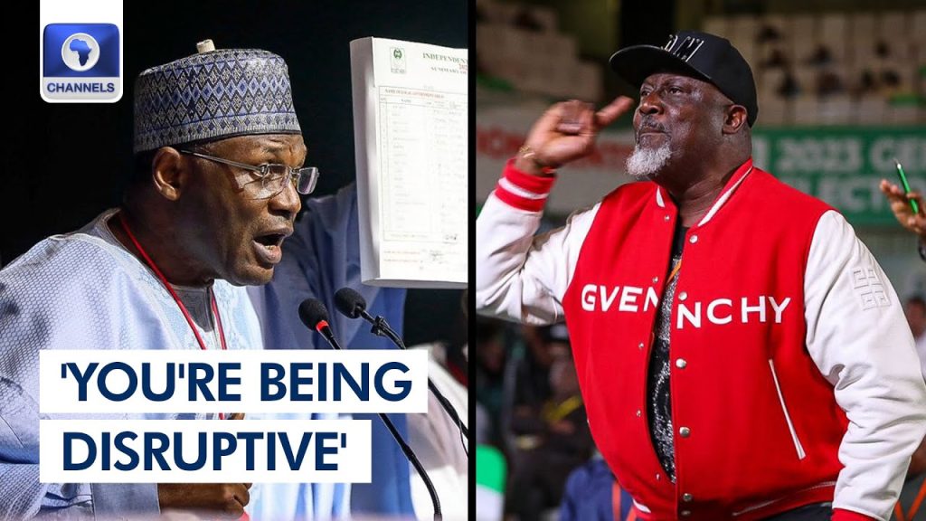 Champion Of Rigging, Promoter Of Fraud” – Melaye Drags INEC Chairman In New Video [Watch]