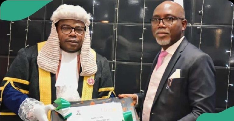 BREAKING: Akeredolu's Deputy, Lucky Aiyedatiwa Sworn In As New Ondo State Governor (Photo)