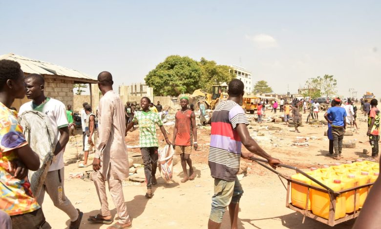 Anxiety as Wike’s bulldozers storm Abuja community, pulls down houses [PHOTOS]