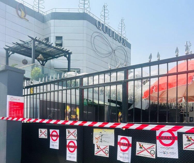 BREAKING: Lagos State Government seals Quilox over environmental and safety infractions