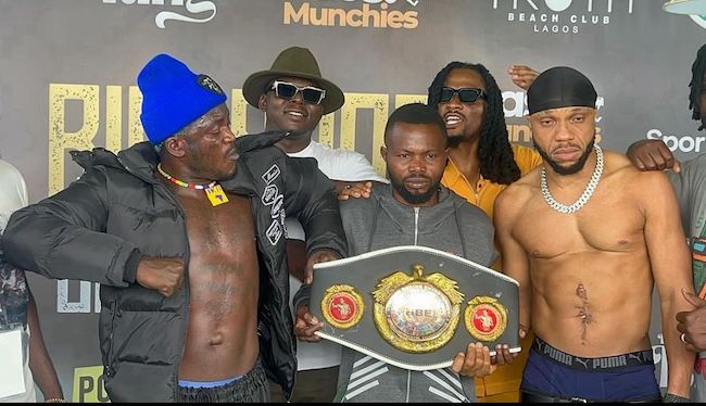 BREAKING: Portable Beats Charles Okocha In Celebrity Boxing Fight