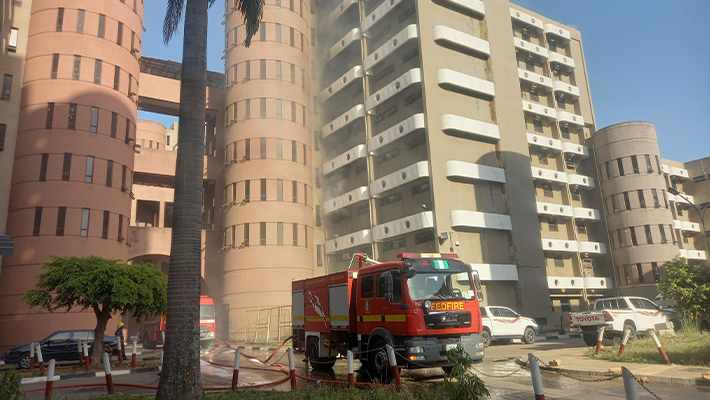 BREAKING: Fire Engulfs Head of Service Office in Abuja