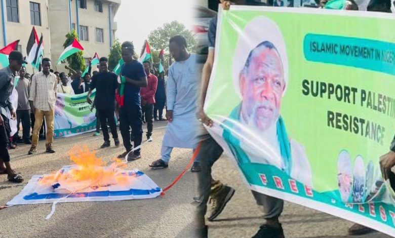 Shi’ites Stage Protest In Abuja, Burn US, Israeli Flags Over Alleged Killing Of ‘Martyrs