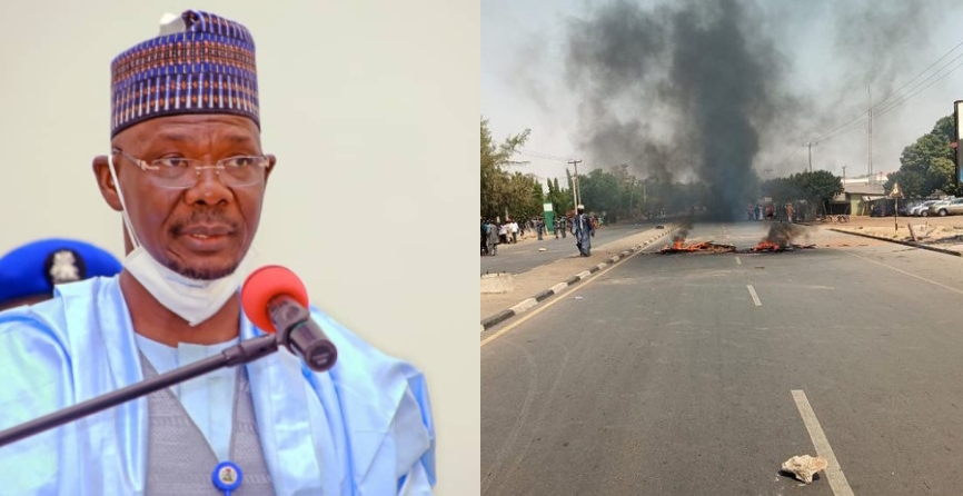 Just In: Heavy Protest Rocks Lafia As Supreme Court Affirms Governor Abdullahi Sule’s Election