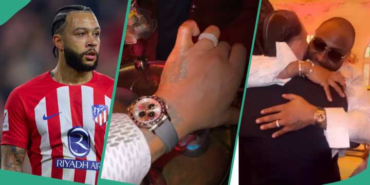 I’ve Never Received Gifts – Davido Appreciates Atletico Madrid Star, Depay For Gifting Him Wristwatch