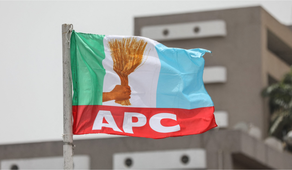 Panic In APC Camp As Car Catches Fire Near Party Secretariat In Abuja