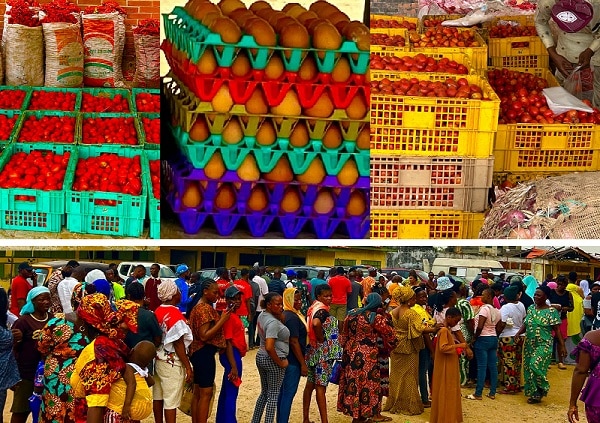 Mammoth Crowd As Lagos Discounted Food Markets Commence Sales