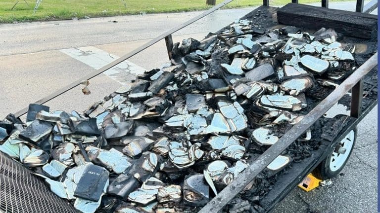 Trailer Loaded With Bibles Set On Fire In Front Of American Church On Easter Sunday