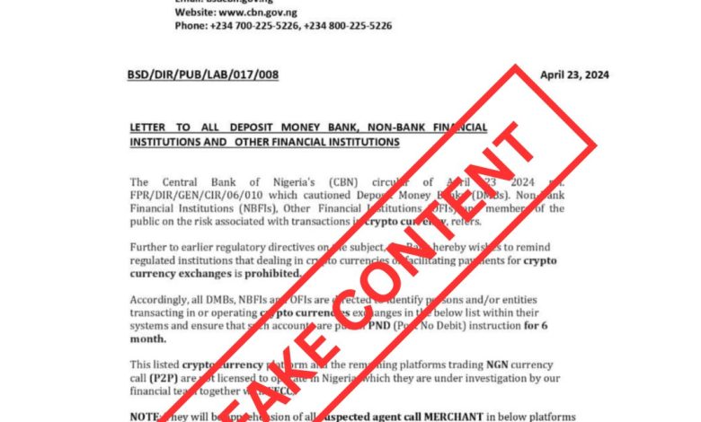 CBN Debunks Rumors Of Cryptocurrency Transaction Restrictions