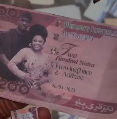 Mixed Reactions As Nigerian Couple Customises ₦200 Notes