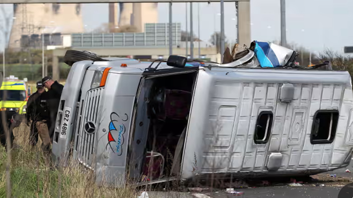 Several Football Fans Hospitalised After Road Crash