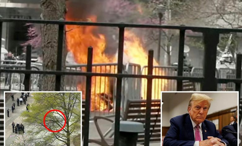 BREAKING: Man Sets Himself On Fire Outside Trump’s Trial In New York [VIDEO]