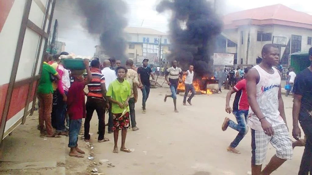 Mob Burn Two Suspected Motorcycle Snatchers To Death In Benue