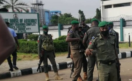 BREAKING: Police Take Over Rivers House Of Assembly Quarters