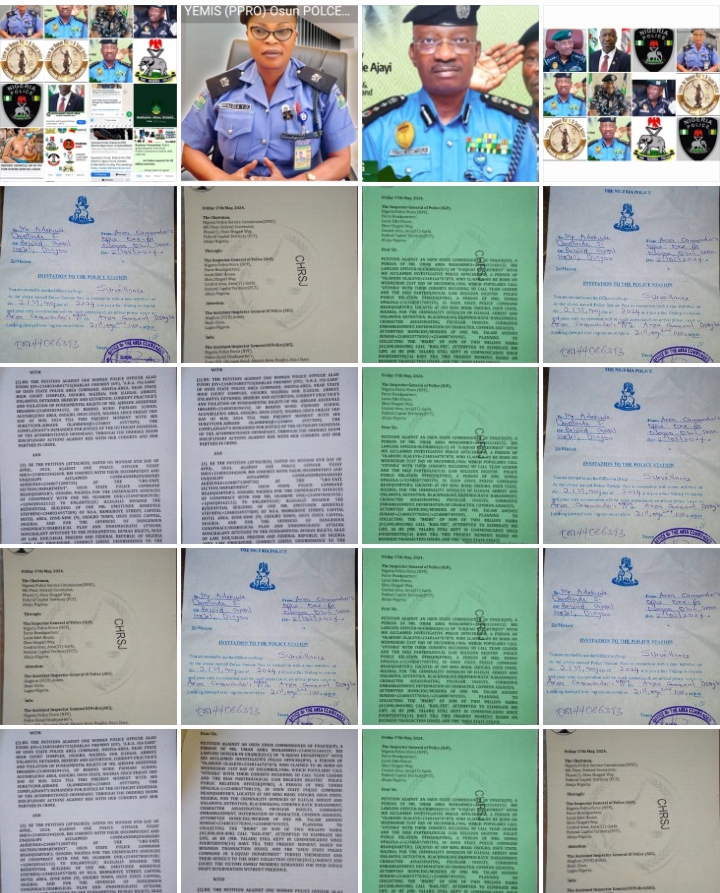 Osun: CHRSJ Petitions Osogbo Area Commander, Police officers before IGP, PSC, NHRC, others over illegal involvement in debt recovery