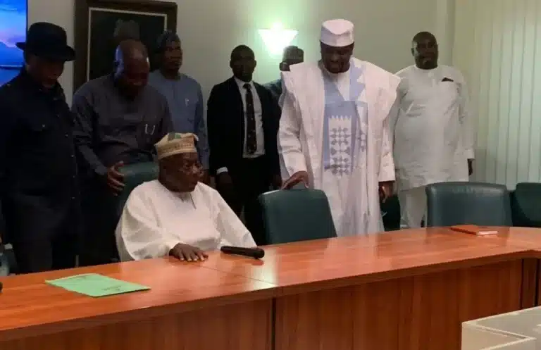 House Of Reps Members Meet Obasanjo Over Parliamentary Govt Bill