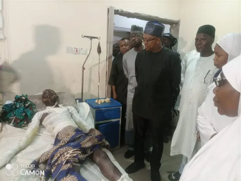 Peter Obi Visits Victims Of Kano Mosque Explosion [Photo]