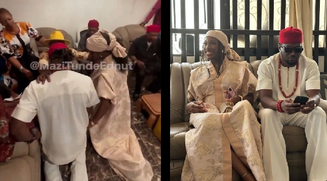 Paul Okoye And His Pregnant Girlfriend, Ifeoma,  Ties The Knot Traditionally In Abia State [Video]