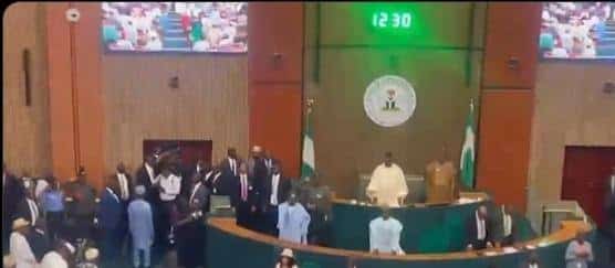 Tinubu Lead National Assembly In Reciting Old National Anthem