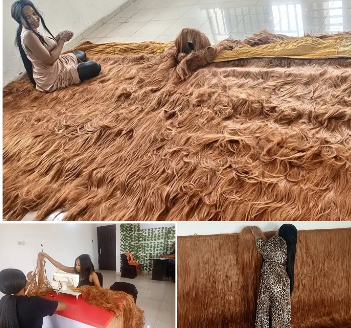 Nigerian Wig Maker, Helen Williams Breaks Guinness World Record For 'Widest Wig'