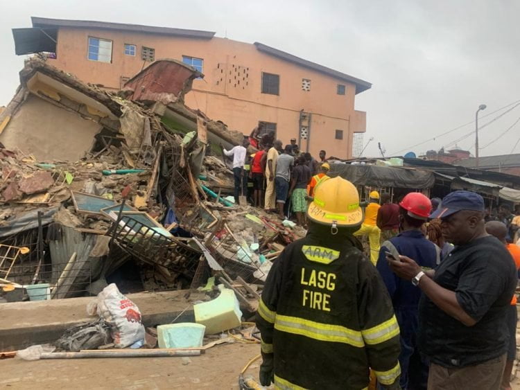 Child Still Trapped, 10 Rescued In Collapsed House