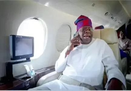 Details Behind President Tinubu’s Use Of A Chartered Flight To South Africa Emerge