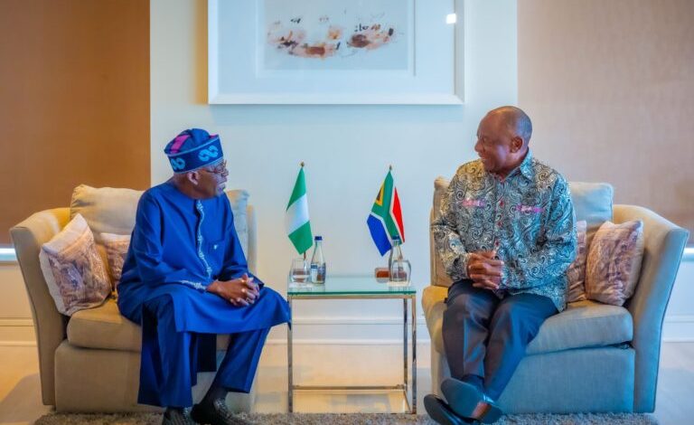 Details Of Meeting Between Tinubu And South African President Ramaphosa In Johannesburg Emerge