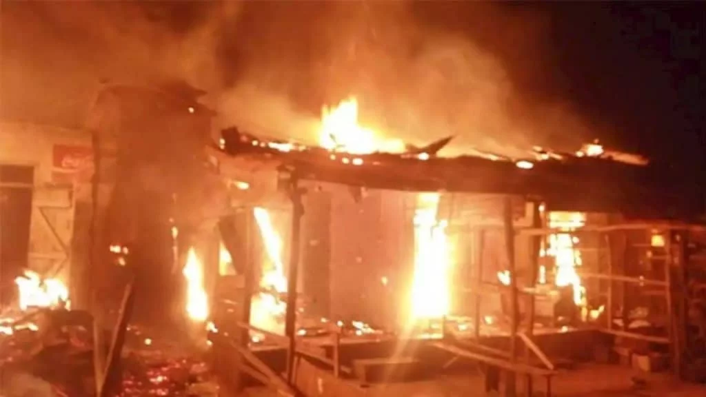 JUST IN: Fire Engulfs Karu Market In Abuja