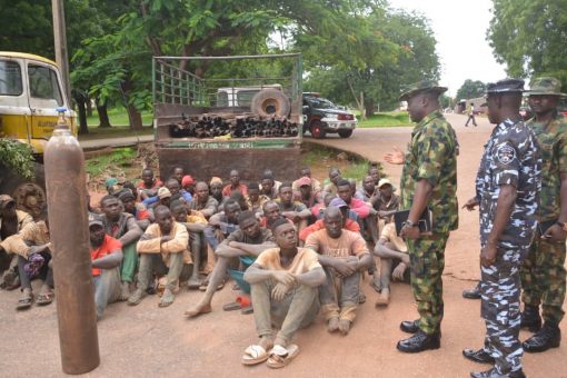 Troops Arrest 47 Rail Track Vandals, Intercept Vandalised Irons In Kaduna
