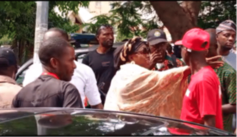 Security Agents Disperse Protesters With Teargas As NLC Transition Committee Demands Abure’s Resignation [Photos]
