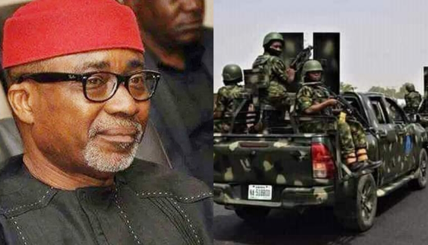 How Soldiers Humiliated Senator Abaribe, Ordered Him Out Of His Bulletproof SUV