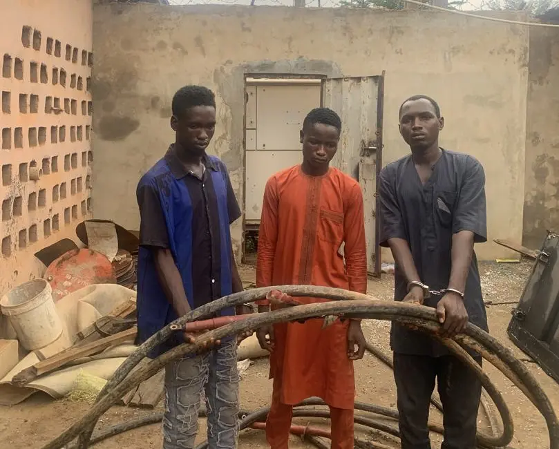 3 Arrested For Buying Stolen Transformer Cables Worth N9.8m In Ogun