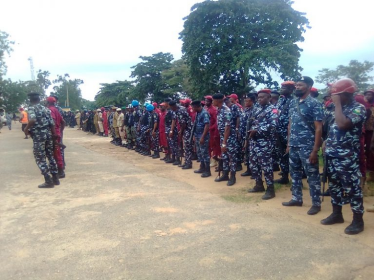 Protest: Security Agencies Begin Show Of Force In Oyo