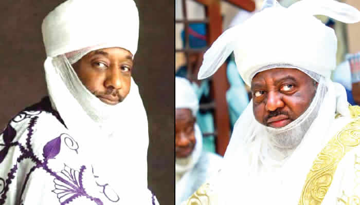 Kano Emirate: Sanusi, Bayero Cause Stir As They Step Outside Palaces (Video)