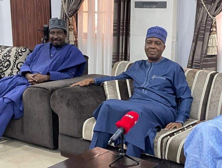 Akpabio, Jibrin, Natasha, Others Visit Ex-Senate President, Bukola Saraki Over Mother's Death