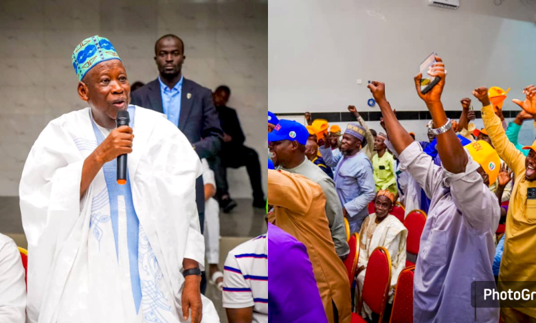 Edo Guber: Ganduje Visits Hausa Community In Benin City, Canvasses Support For APC