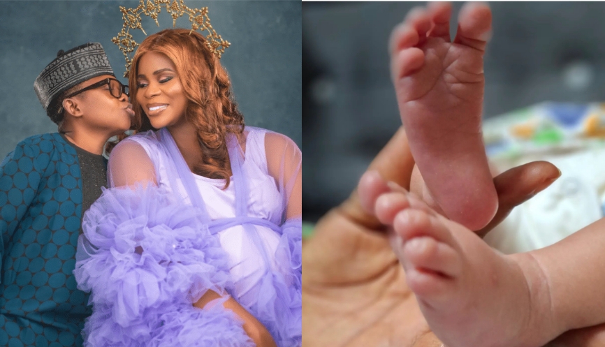 Nollywood Actor, Chinedu Ikedieze Welcomes Baby Boy, Shares Beautiful Photos