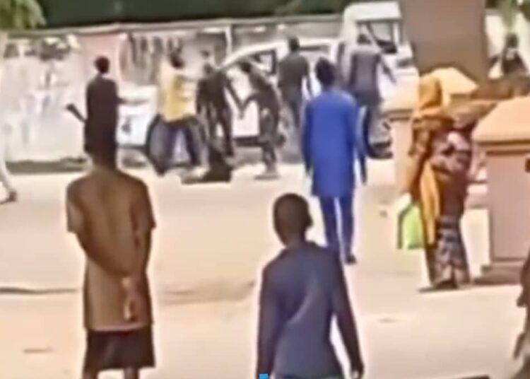 Moment Security Operative Shoots Protester At Close Range In Bauchi