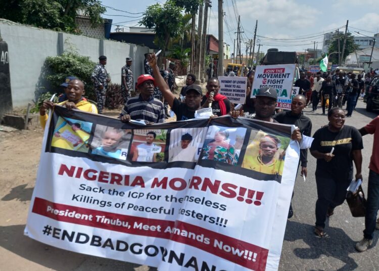 JUST-IN: Pressure Mounts As #EndBadGovernance Protesters Demand Sack Of Police IGP