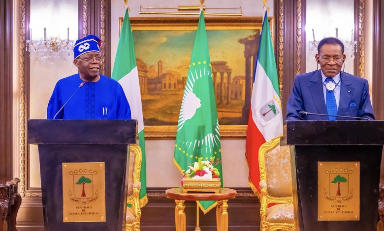 Tinubu, Equatorial Guinean President, Mbasogo Sign Agreement On Gulf Of Guinea Gas Pipeline Project
