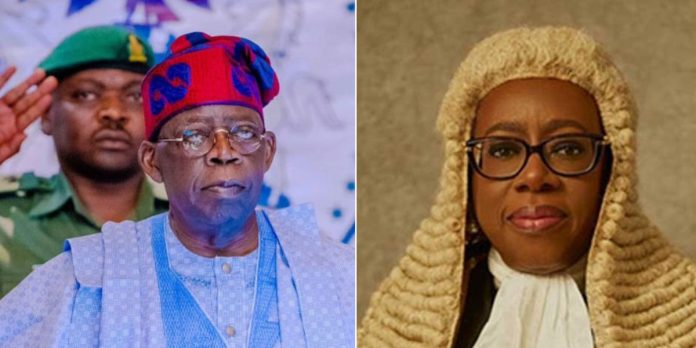 JUST-IN: Tinubu Swears In Kekere-Ekun As New Chief Justice Of Nigeria